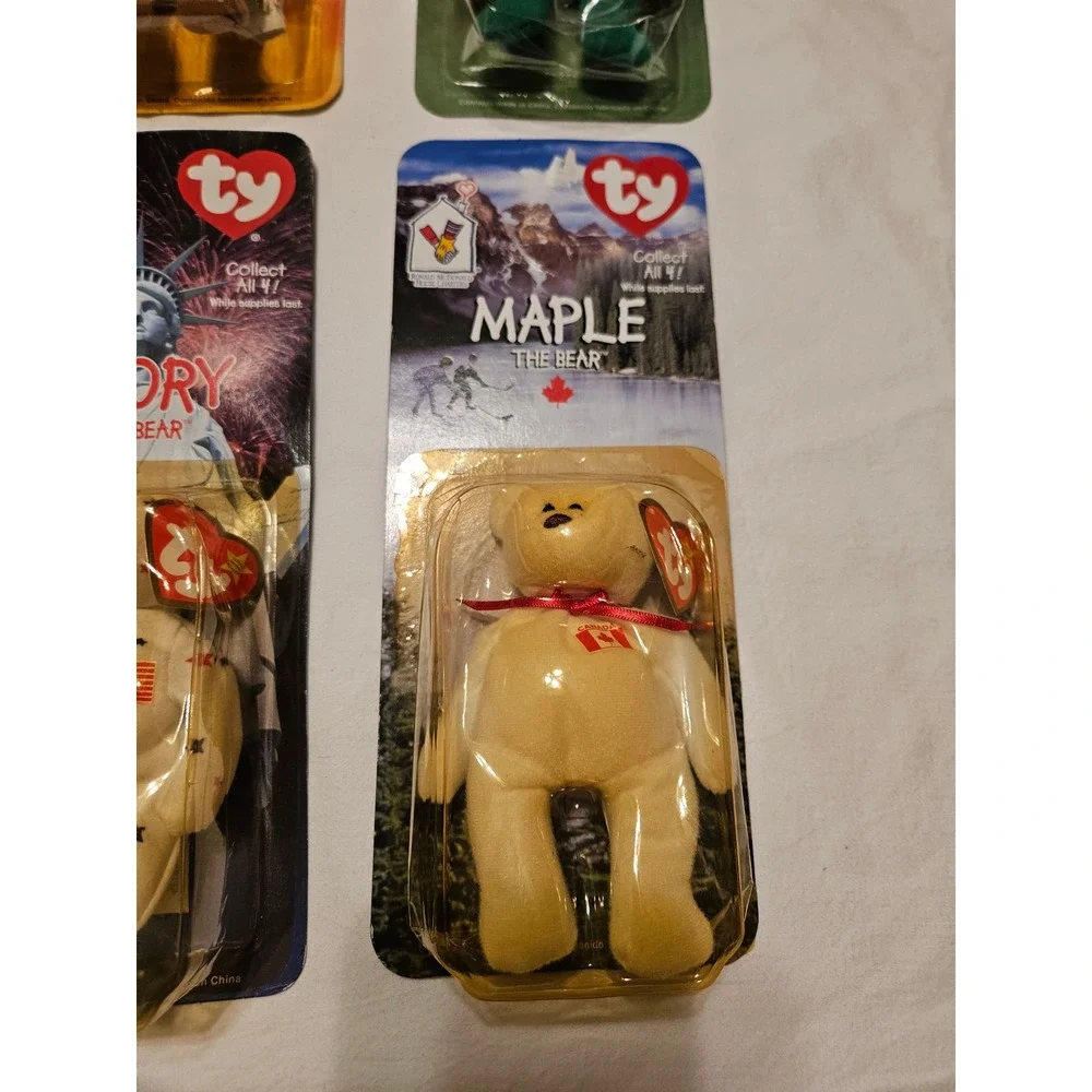 Ty‎ Beanie Babies International Collection Bears Britannia Erin Glory Maple NRFB